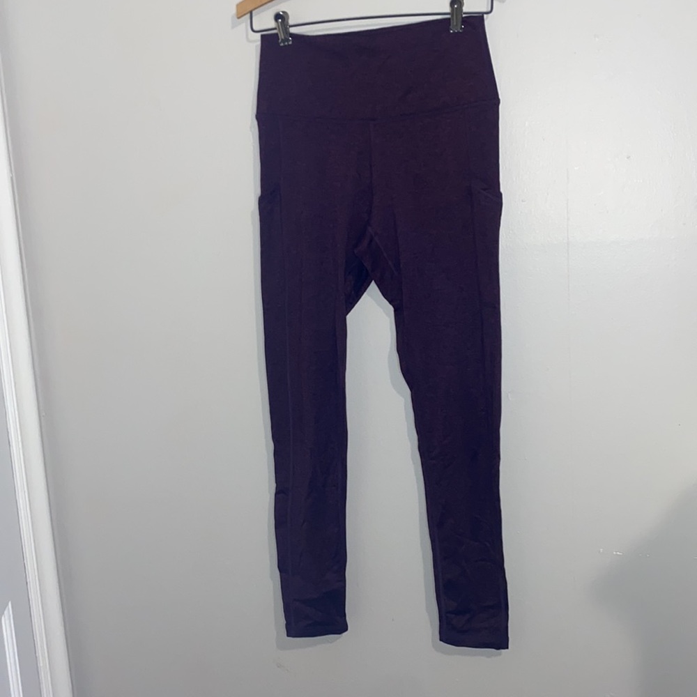 🪿Cozy Dark Red Aerie leggings! - Picture 2 of 8